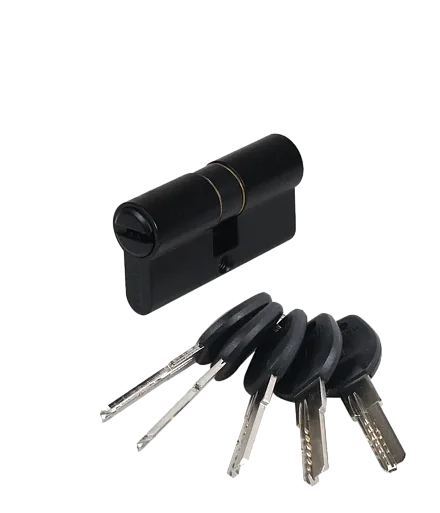 Цилиндровый механизм Цилиндр АЛЛЮР ключ-завертка HD FG 60-5K (25*10*25) BLACK черный перф.ключ 